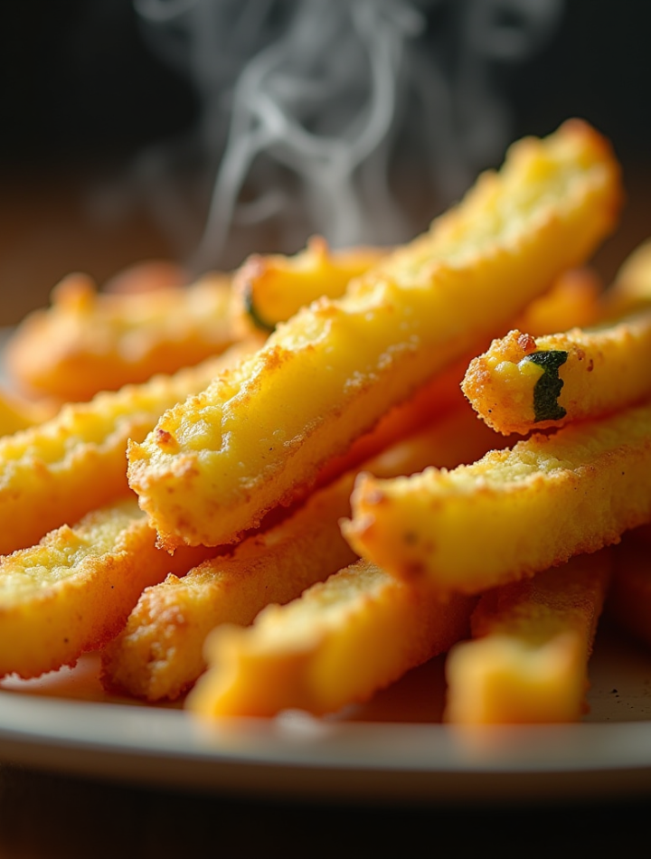 Air Fryer Zucchini Fries food photography