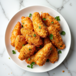 Air Fryer Frozen Chicken Tenders food photography
