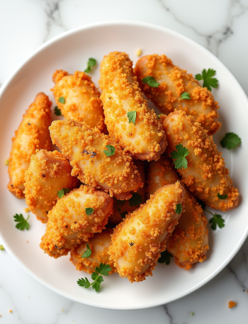 Air Fryer Frozen Chicken Tenders food photography