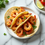 Air Fryer Shrimp Tacos food photography