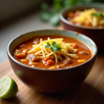 Slow Cooker Chicken Tortilla Soup food photography